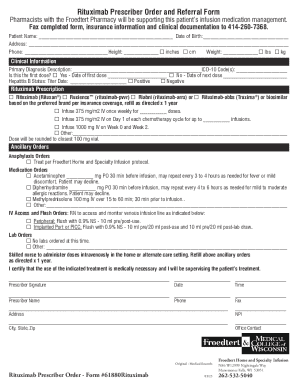 Prescriber Order and Referral Form