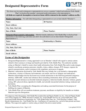 Designated Representative Form