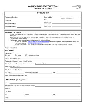 Florida Driveway Connection Application