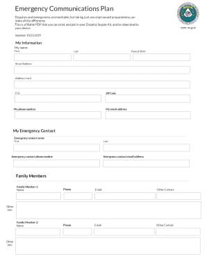 Emergency Communications Plan