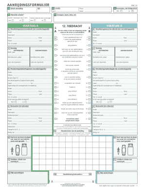 European Car Accident Form