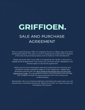 New Zealand Real Estate Sale and Purchase Agreement