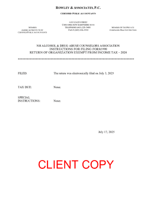 Form 990 Return of Organization Exempt From Income Tax