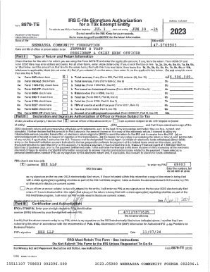 IRS Form 8868 Application for Extension of Time