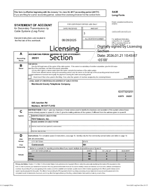 US Copyright Office Form SA3E Long Form