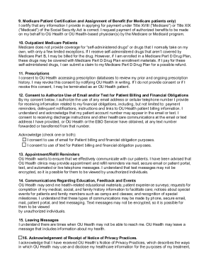 OU Health Outpatient Care Consent Form