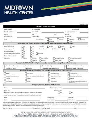 Patient Registration and Consent Form