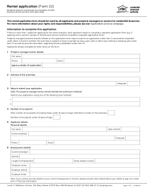 Rental Application Form 22