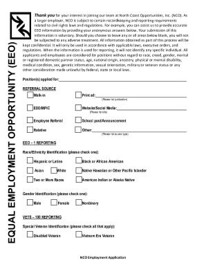 NCO Employment Application
