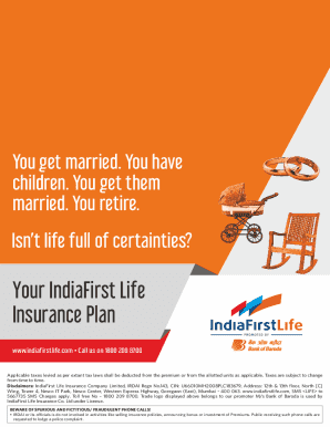 IndiaFirst Life Plan Policy Document