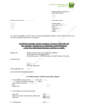 Student Rental Contract