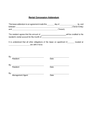 Rental Concession Addendum