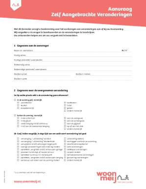 Rental Property Modification Request Form
