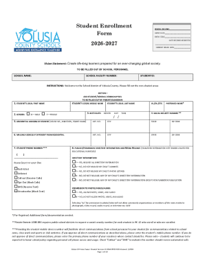 Student Enrollment Form