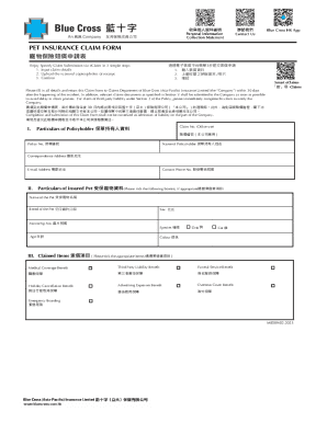 Pet Insurance Claim Form