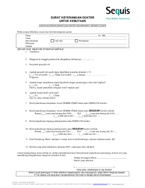 Doctor's Statement for Blindness