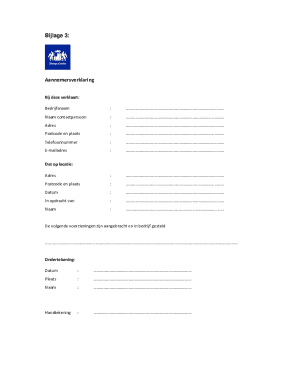 Contractor Declaration Form