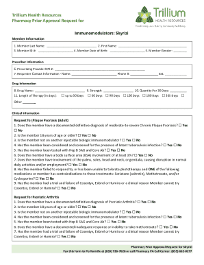 Pharmacy Prior Approval Request for Skyrizi