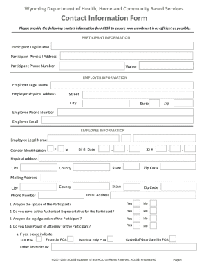 Wyoming New Hire Reporting Form