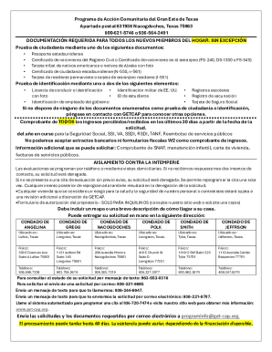 Greater East Texas Community Action Program Application