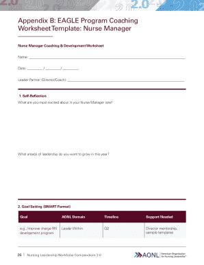 Nurse Manager Coaching & Development Worksheet
