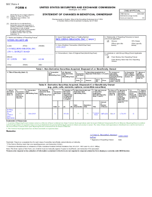 SEC Form 4 Statement of Changes in Beneficial Ownership