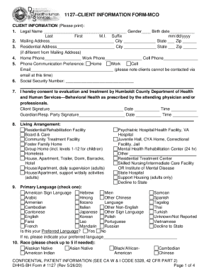 Client Information Form