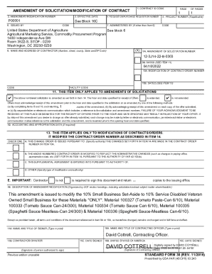 Amendment of Solicitation/Modification of Contract