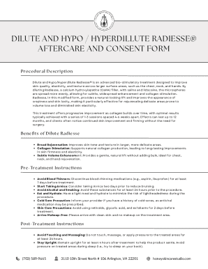 Dilute Radiesse Consent Form