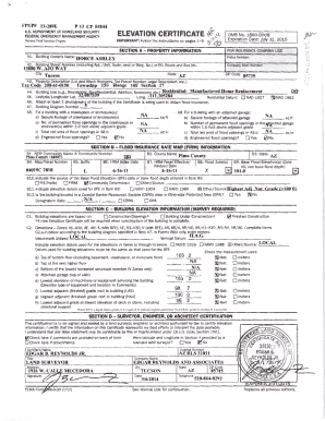 FEMA Elevation Certificate