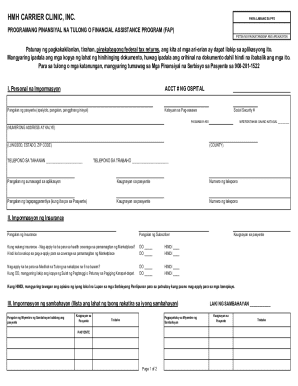 Financial Assistance Program Application
