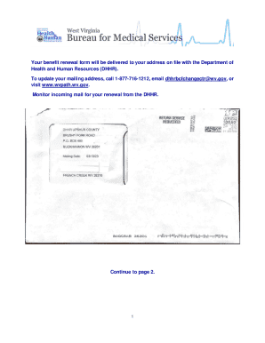 West Virginia Medicaid Benefit Renewal Form