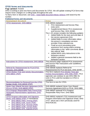 CFSS Assessment Form DHS-6893A