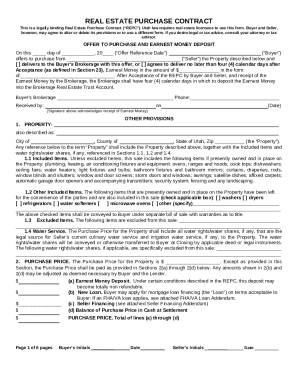 Utah Real Estate Purchase Contract