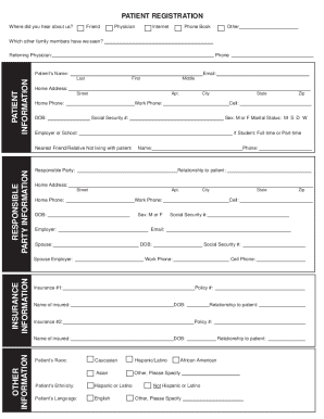 Patient Registration and Consent Form