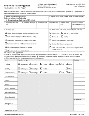 HUD-52517 Request for Tenancy Approval