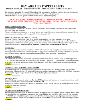 Bay Area ENT Specialists Registration Form