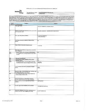 Wolfsberg Group Correspondent Banking Due Diligence Questionnaire