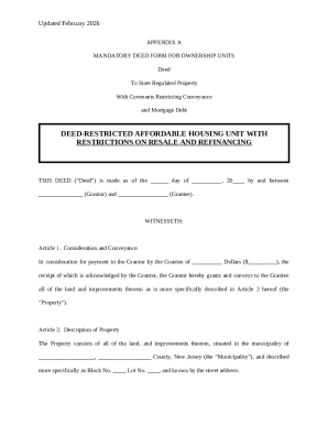 New Jersey Deed Restricted Affordable Housing Unit