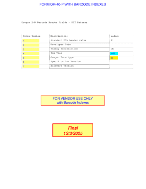 Oregon Form OR-40-P Individual Income Tax Return