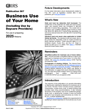 IRS Publication 587 Business Use of Home