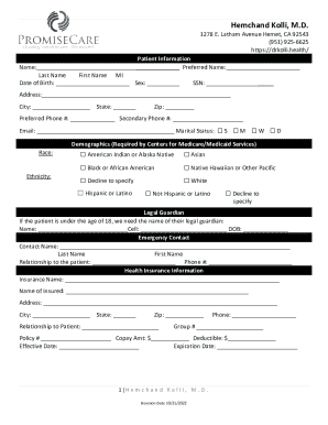 Patient Intake Form