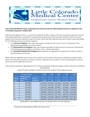 Little Colorado Medical Center Financial Assistance Application
