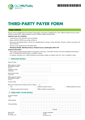 Third-Party Payer Form