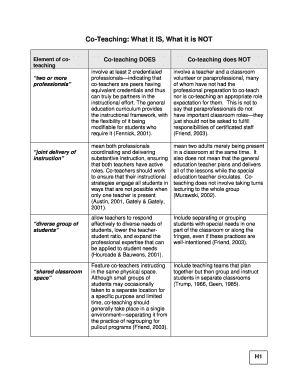 Co-Teaching Models for General and Special Education Teachers