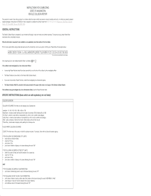 Washington Vehicle Collision Report