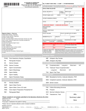 Allina Health Andrology Request Form