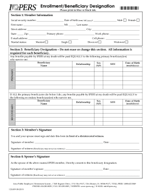 Iowa Beneficiary Designation Form