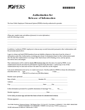Authorization for Release of Information
