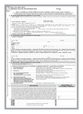 KYC Application Form for Non-Individuals